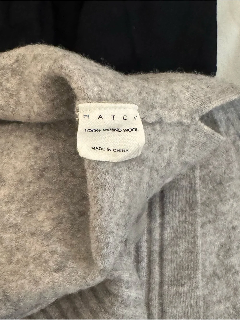 NWOT HATCH Light Heather Grey 100% Merino Wool Maternity Midi Dress Size 0 (XS)